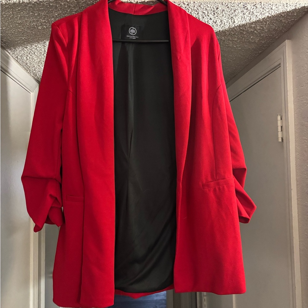 Boom Boom Jeans Bold Red Blazer